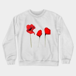 Red Poppies Crewneck Sweatshirt